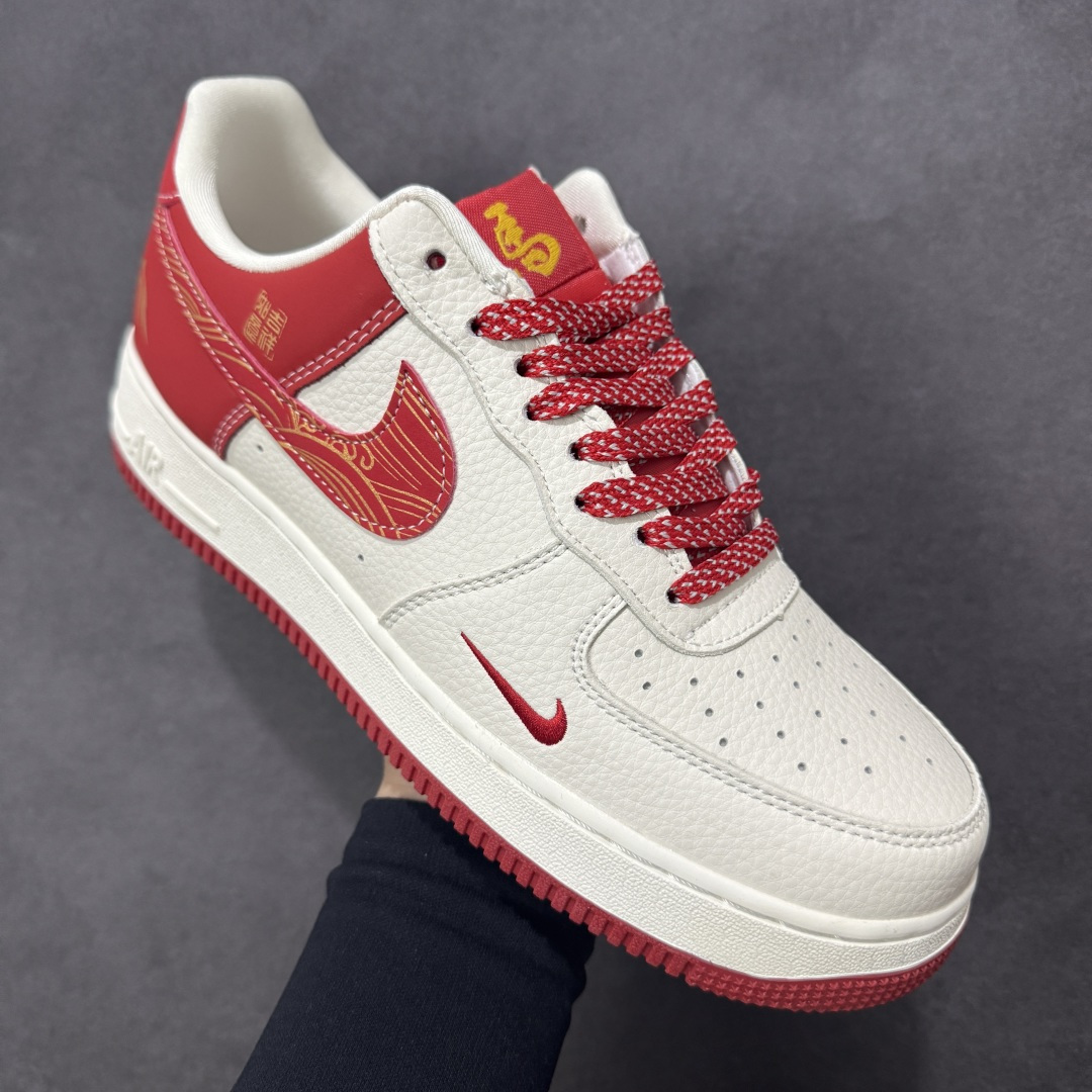 图片[3]-【定制版】Nike Air Force 1\’07 Low 马年限定 空军一号低帮休闲板鞋  #原楦头原纸板 高端定制鞋盒 原厂鞋底 超高清洁度 细节完美 货号：DQ6628-166  尺码：36 36.5 37.5 38 38.5 39 40 40.5 41 42 42.5 43 44 44.5 45-选品中心