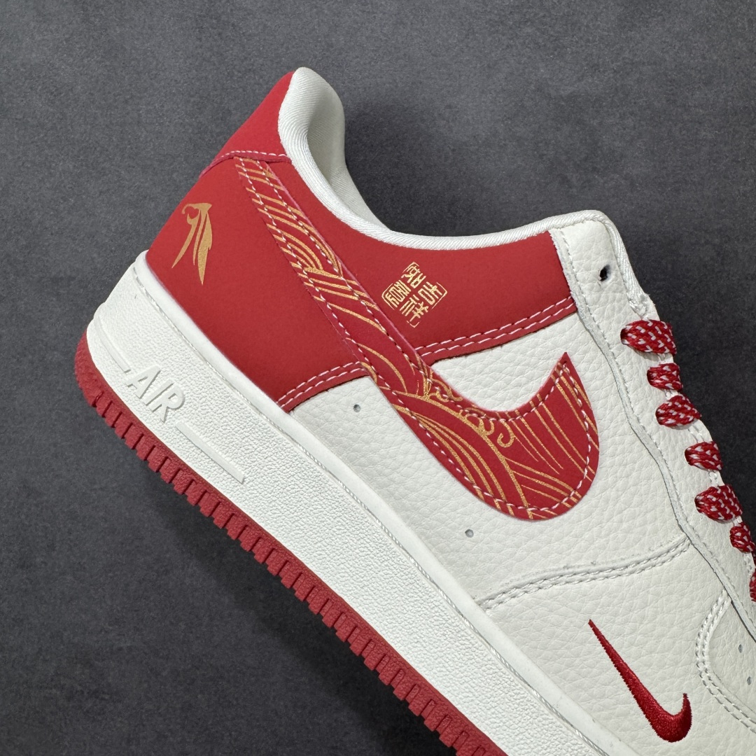 图片[6]-【定制版】Nike Air Force 1\’07 Low 马年限定 空军一号低帮休闲板鞋  #原楦头原纸板 高端定制鞋盒 原厂鞋底 超高清洁度 细节完美 货号：DQ6628-166  尺码：36 36.5 37.5 38 38.5 39 40 40.5 41 42 42.5 43 44 44.5 45-选品中心