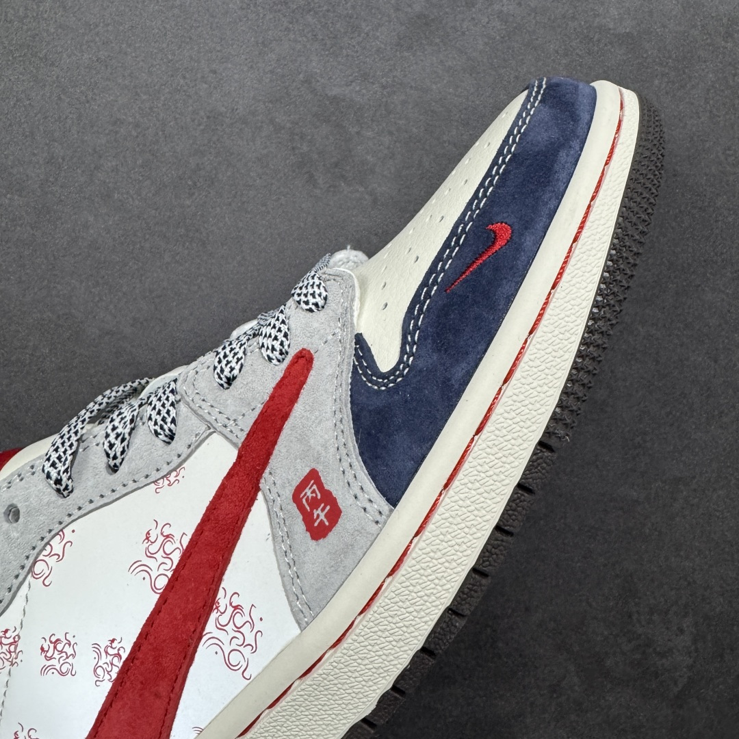 图片[5]-【定制版】Jordan 1 Low 马年限定 倒勾低帮休闲版本 原厂全头层皮 大厂纯原品质出货 纯正版型 定制鞋盒 皮料切割干净无任何毛边 细节完美 超高清洁度 货号：YX5066-415 尺码：36 36.5 37.5 38 38.5 39 40 40.5 41 42 42.5 43 44 44.5 45-选品中心