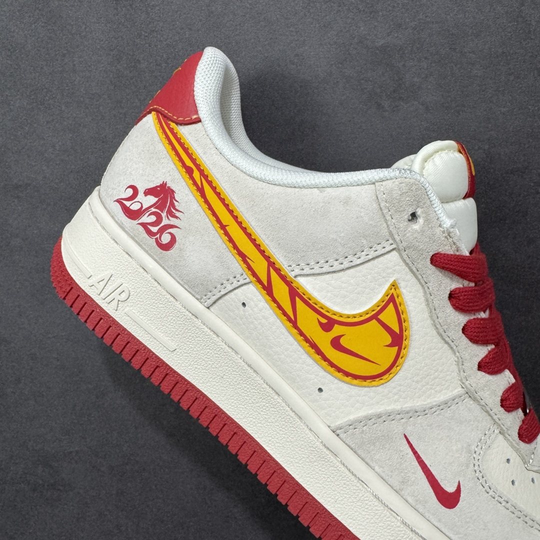 图片[6]-【定制版】Nike Air Force 1\’07 Low 马年限定 空军一号低帮休闲板鞋  #原楦头原纸板 高端定制鞋盒 原厂鞋底 超高清洁度 细节完美 货号：XT6998-140  尺码：36 36.5 37.5 38 38.5 39 40 40.5 41 42 42.5 43 44 44.5 45-选品中心