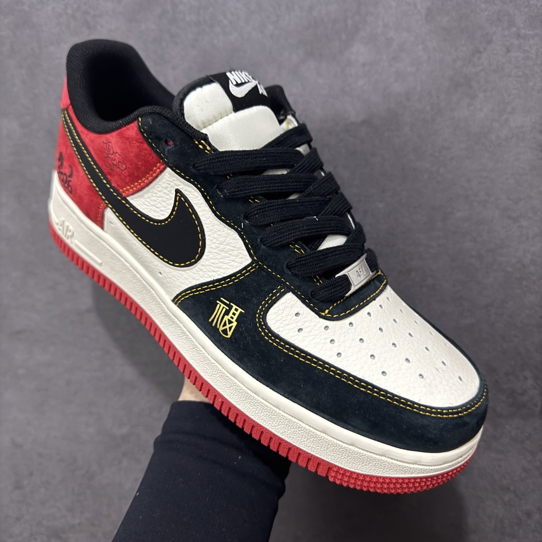 图片[3]-【定制版】Nike Air Force 1\’07 Low 马年限定 空军一号低帮休闲板鞋  #原楦头原纸板 高端定制鞋盒 原厂鞋底 超高清洁度 细节完美 货号：HT5088-618  尺码：36 36.5 37.5 38 38.5 39 40 40.5 41 42 42.5 43 44 44.5 45-选品中心