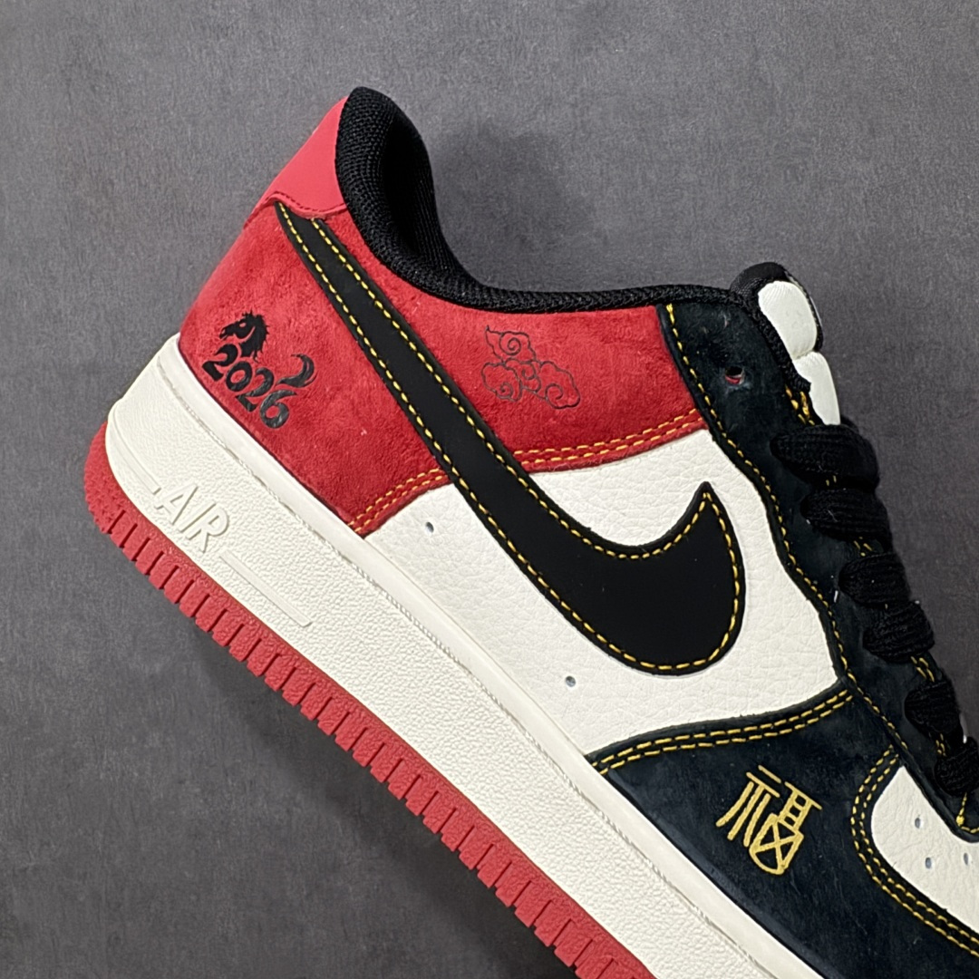 图片[6]-【定制版】Nike Air Force 1\’07 Low 马年限定 空军一号低帮休闲板鞋  #原楦头原纸板 高端定制鞋盒 原厂鞋底 超高清洁度 细节完美 货号：HT5088-618  尺码：36 36.5 37.5 38 38.5 39 40 40.5 41 42 42.5 43 44 44.5 45-选品中心
