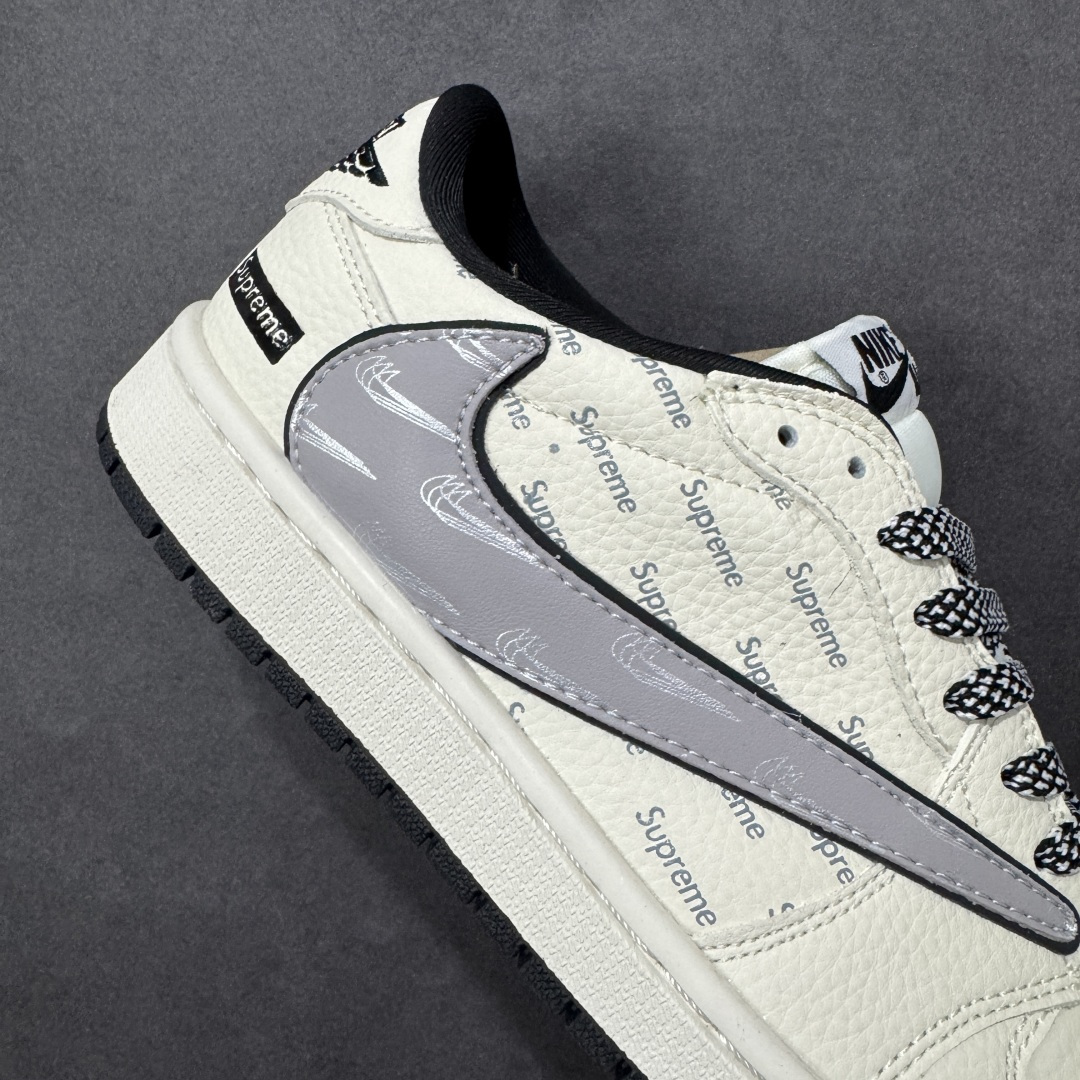 图片[6]-【定制版】Jordan 1 Low SUP联名 高端定制 倒勾低帮休闲板鞋 原厂全头层皮 大厂纯原品质出货 纯正版型 定制鞋盒 皮料切割干净无任何毛边 细节完美 超高清洁度 货号：LD2028-063 尺码：36 36.5 37.5 38 38.5 39 40 40.5 41 42 42.5 43 44 44.5 45-选品中心