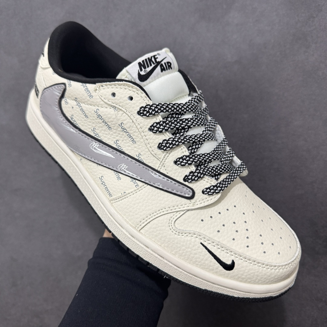 图片[3]-【定制版】Jordan 1 Low SUP联名 高端定制 倒勾低帮休闲板鞋 原厂全头层皮 大厂纯原品质出货 纯正版型 定制鞋盒 皮料切割干净无任何毛边 细节完美 超高清洁度 货号：LD2028-063 尺码：36 36.5 37.5 38 38.5 39 40 40.5 41 42 42.5 43 44 44.5 45-选品中心