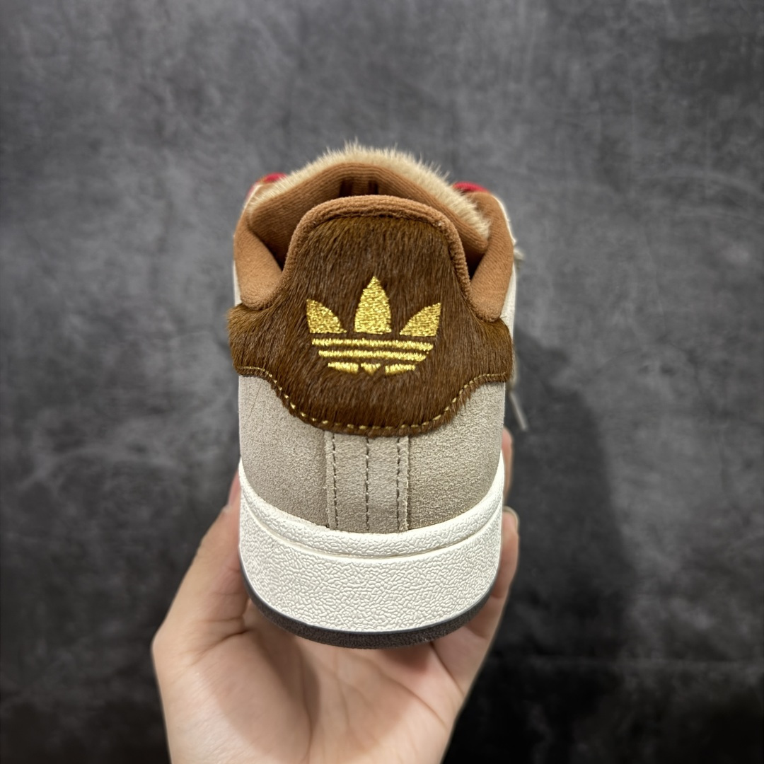 图片[4]-【纯原版】纯原版终于出货💪🏻 AD Campus 00s 马年限定 校园板鞋系列 正确头层猪八皮 原厂马毛 正确完美版型 正确厚鞋舌 侧面白杠为头层皮 非市面超纤皮面 整体质感很强大 各位放心使用！绝对比市场任何版本都强💪🏻 货号：KJ8724 尺码：35.5-45 半码-选品中心