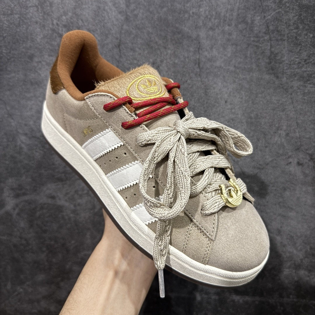 图片[3]-【纯原版】纯原版终于出货💪🏻 AD Campus 00s 马年限定 校园板鞋系列 正确头层猪八皮 原厂马毛 正确完美版型 正确厚鞋舌 侧面白杠为头层皮 非市面超纤皮面 整体质感很强大 各位放心使用！绝对比市场任何版本都强💪🏻 货号：KJ8724 尺码：35.5-45 半码-选品中心