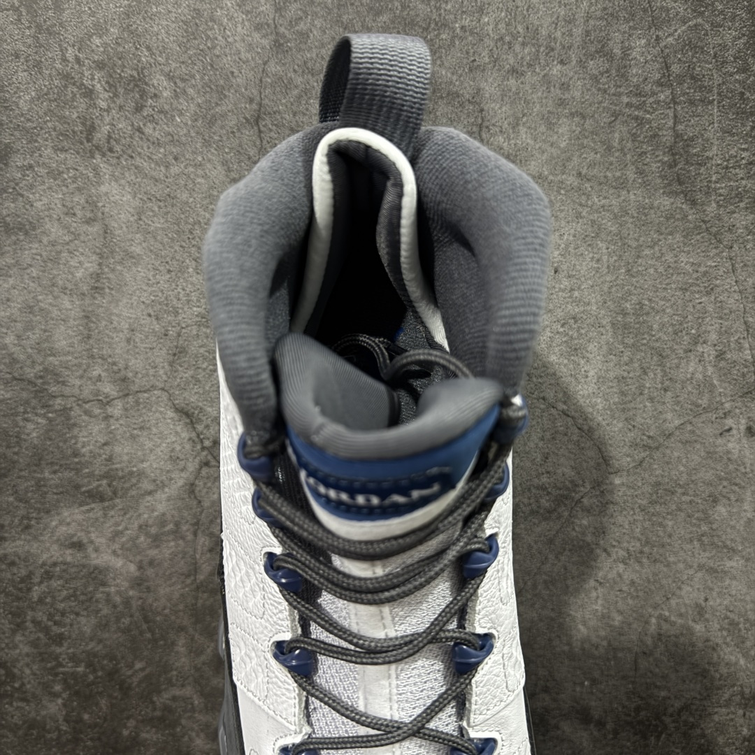 图片[8]-【XP纯原】AJ9白灰 高帮 法国蓝 Air Jordan 9 “Flint Grey” White/French Blue-Flint Grey 外贸特供批次 原楦原档案数据开模打造 原厂中底拉帮钢印 货号：HV4794-100 尺码：40 40.5 41 42 42.5 43 44 44.5 45 46 47.5-选品中心
