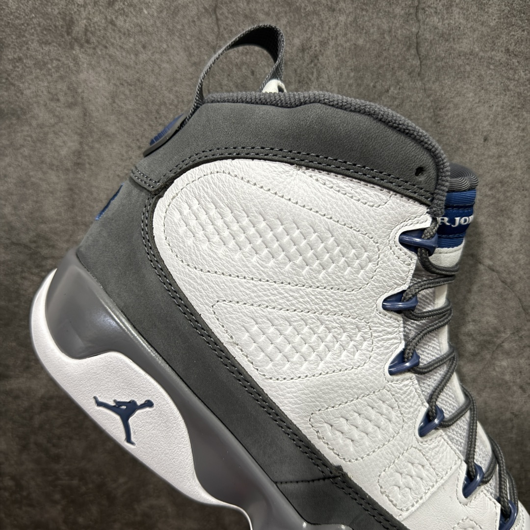 图片[7]-【XP纯原】AJ9白灰 高帮 法国蓝 Air Jordan 9 “Flint Grey” White/French Blue-Flint Grey 外贸特供批次 原楦原档案数据开模打造 原厂中底拉帮钢印 货号：HV4794-100 尺码：40 40.5 41 42 42.5 43 44 44.5 45 46 47.5-选品中心