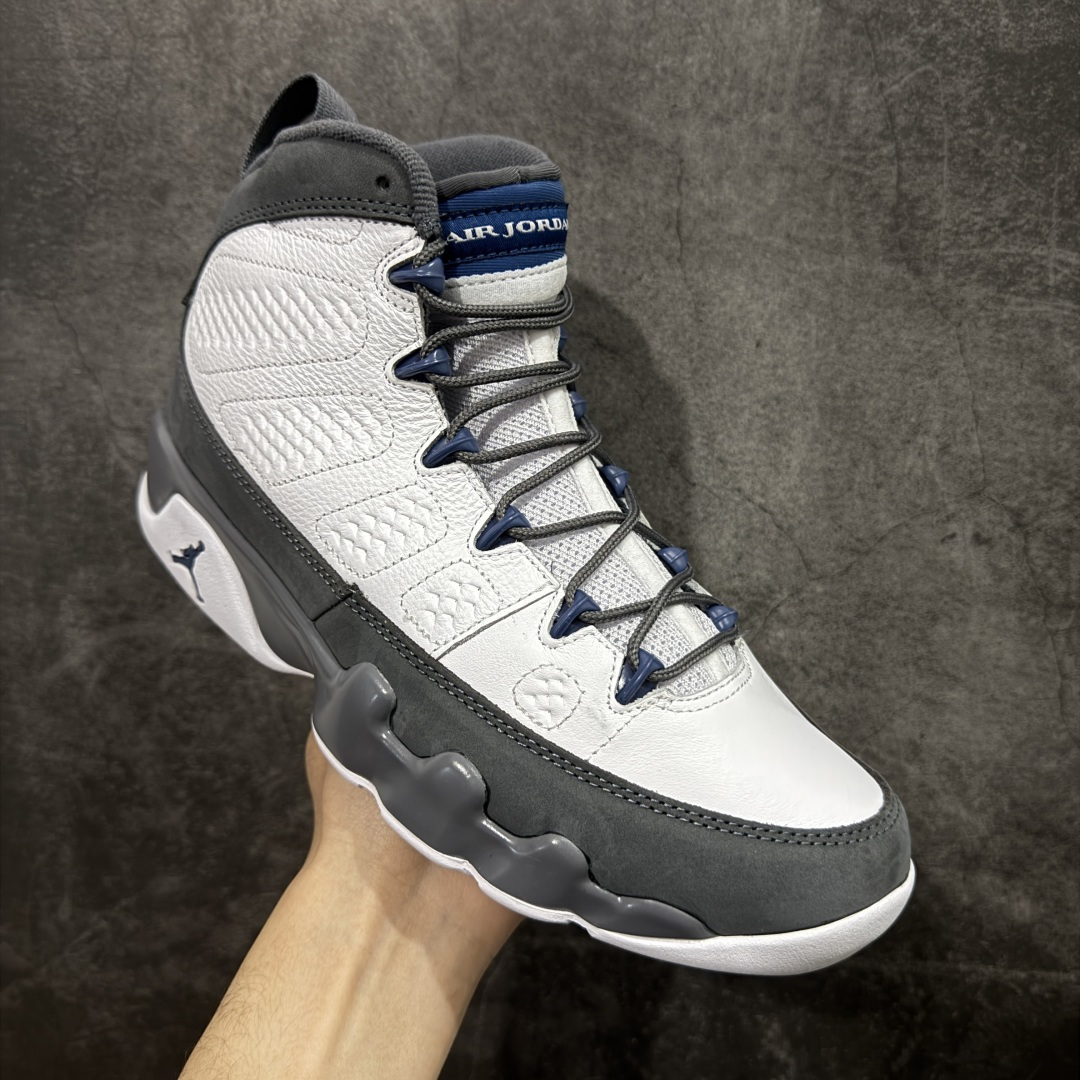 图片[3]-【XP纯原】AJ9白灰 高帮 法国蓝 Air Jordan 9 “Flint Grey” White/French Blue-Flint Grey 外贸特供批次 原楦原档案数据开模打造 原厂中底拉帮钢印 货号：HV4794-100 尺码：40 40.5 41 42 42.5 43 44 44.5 45 46 47.5-选品中心