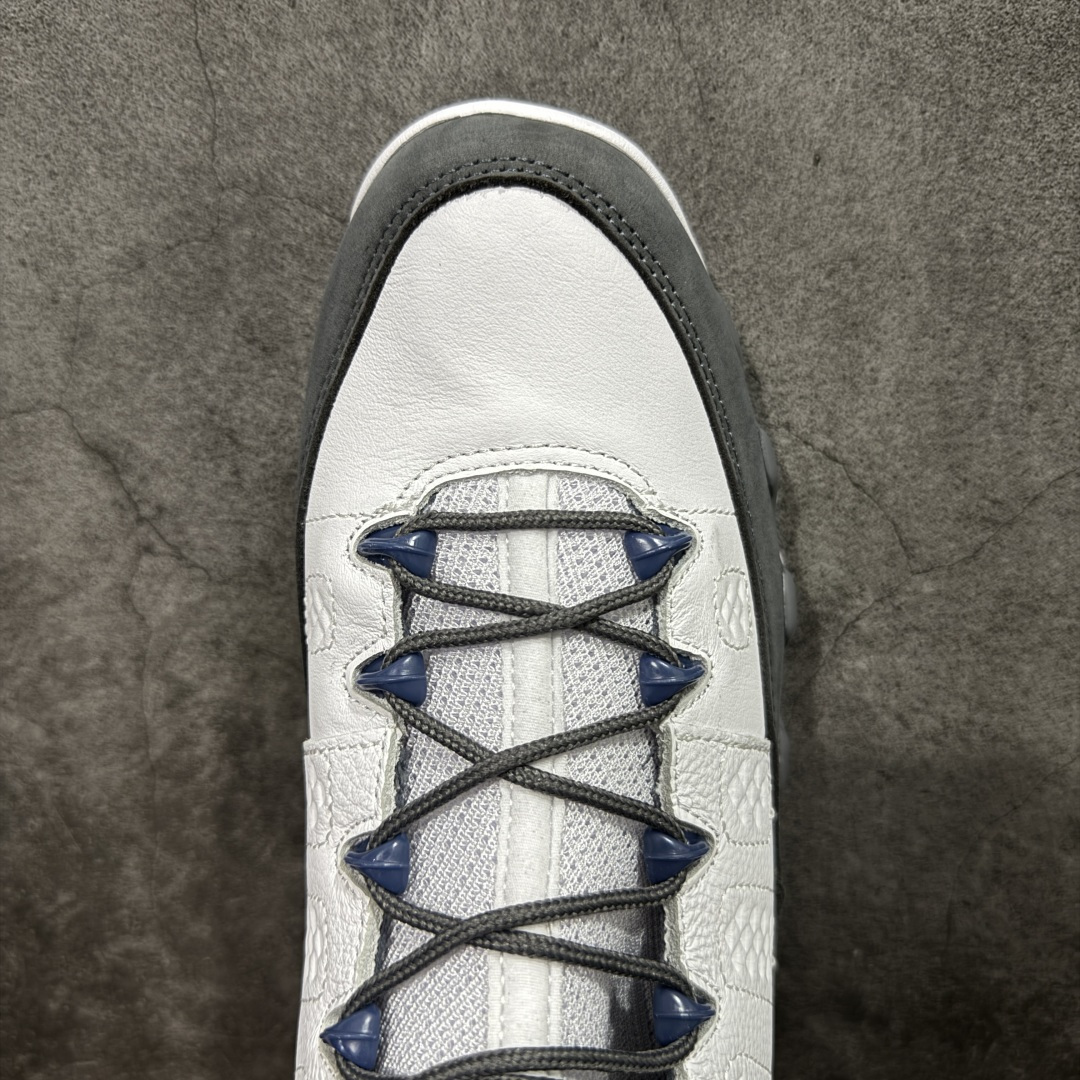 图片[5]-【XP纯原】AJ9白灰 高帮 法国蓝 Air Jordan 9 “Flint Grey” White/French Blue-Flint Grey 外贸特供批次 原楦原档案数据开模打造 原厂中底拉帮钢印 货号：HV4794-100 尺码：40 40.5 41 42 42.5 43 44 44.5 45 46 47.5-选品中心