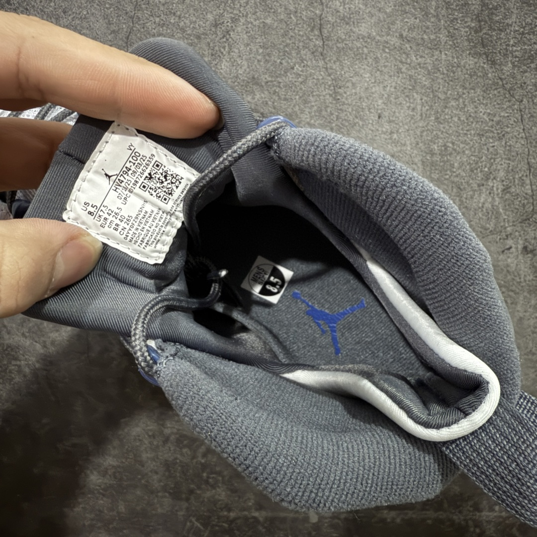图片[6]-【XP纯原】AJ9白灰 高帮 法国蓝 Air Jordan 9 “Flint Grey” White/French Blue-Flint Grey 外贸特供批次 原楦原档案数据开模打造 原厂中底拉帮钢印 货号：HV4794-100 尺码：40 40.5 41 42 42.5 43 44 44.5 45 46 47.5-选品中心