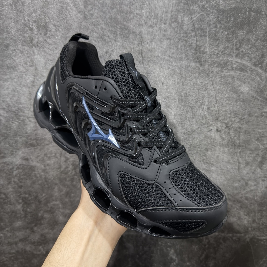 图片[3]-【纯原版】Mizuno 美津侬 WAVE PROPHECY 14S 复古时尚休闲舒适运动跑步鞋 美津浓WAVE机械缓震 可以说是机械缓震跑鞋科技的翘楚有着非凡的适应性，有着充分而持久的缓震能力和轻量化设计，是一双可以陪伴我们日常训练甚至是半马比赛的跑鞋，无论是“跑步初哥”还是“精英老鸟”，只要不是比较夸张的大体重人群，都可以穿着WAVE RIDER 来跑步。如果你不知道跑步穿什么鞋，不知道给别人推荐什么鞋，那么选“美津浓 ” 尺码：36-45-选品中心