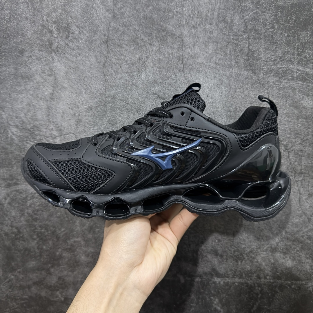 图片[2]-【纯原版】Mizuno 美津侬 WAVE PROPHECY 14S 复古时尚休闲舒适运动跑步鞋 美津浓WAVE机械缓震 可以说是机械缓震跑鞋科技的翘楚有着非凡的适应性，有着充分而持久的缓震能力和轻量化设计，是一双可以陪伴我们日常训练甚至是半马比赛的跑鞋，无论是“跑步初哥”还是“精英老鸟”，只要不是比较夸张的大体重人群，都可以穿着WAVE RIDER 来跑步。如果你不知道跑步穿什么鞋，不知道给别人推荐什么鞋，那么选“美津浓 ” 尺码：36-45-选品中心