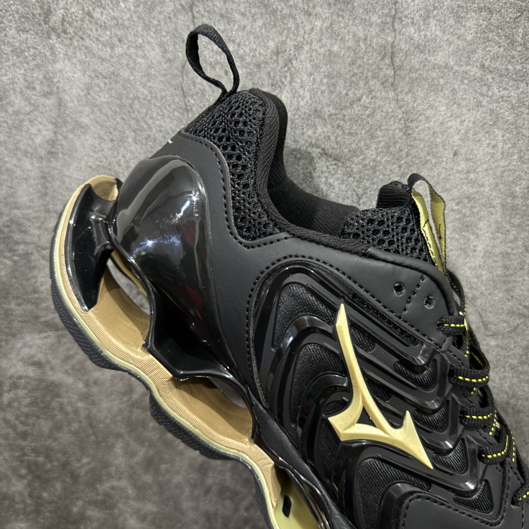 图片[7]-【纯原版】Mizuno 美津侬 WAVE PROPHECY 14S 复古时尚休闲舒适运动跑步鞋 美津浓WAVE机械缓震 可以说是机械缓震跑鞋科技的翘楚有着非凡的适应性，有着充分而持久的缓震能力和轻量化设计，是一双可以陪伴我们日常训练甚至是半马比赛的跑鞋，无论是“跑步初哥”还是“精英老鸟”，只要不是比较夸张的大体重人群，都可以穿着WAVE RIDER 来跑步。如果你不知道跑步穿什么鞋，不知道给别人推荐什么鞋，那么选“美津浓 ” 尺码：36-45-选品中心