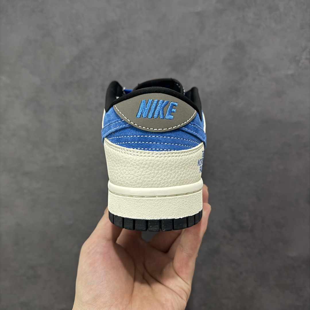 图片[4]-【定制版】2026新款定制限量发售Nike SB Dunk Low“北面联名限定——白灰蓝麂皮” 白灰蓝三色拼接高级感十足 #高端定制 低帮休闲板鞋 定制鞋盒 大厂纯原品质出货 超高清洁度 皮料切割干净无任何毛边 细节完美 货号：TX1688-018 尺码：36 36.5 37.5 38 38.5 39 40 40.5 41 42 42.5 43 44 44.5 45-选品中心