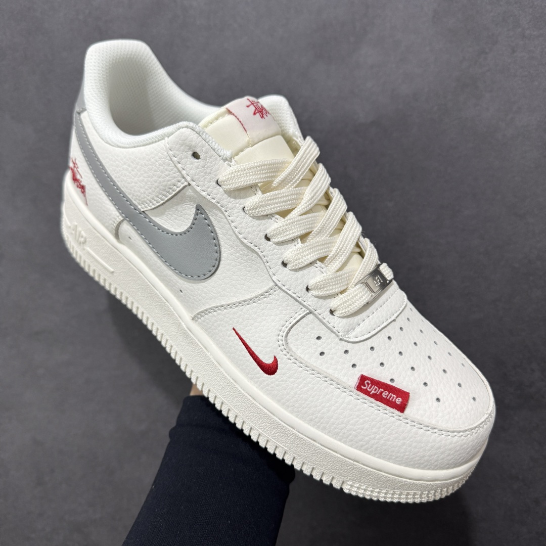图片[3]-【定制版】Nike Air Force 1\’07 Low 斯图西联名 空军一号低帮休闲板鞋  #原楦头原纸板 高端定制鞋盒 原厂鞋底 超高清洁度 细节完美 货号：MM3399-803  尺码：36 36.5 37.5 38 38.5 39 40 40.5 41 42 42.5 43 44 44.5 45-选品中心