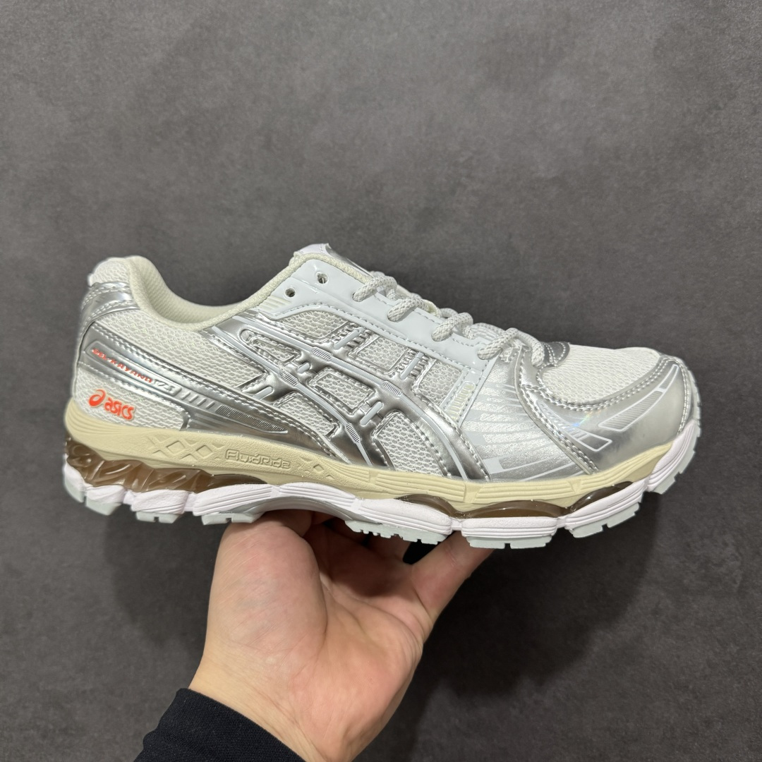【公司级】亚瑟士 KITH x Asics Gel-Kayano 12.1 “Light Sage”运动舒适防滑透气 低帮跑步鞋 厚底增高老爹鞋 货号：1203A996-100 尺码：36-46带半码-选品中心