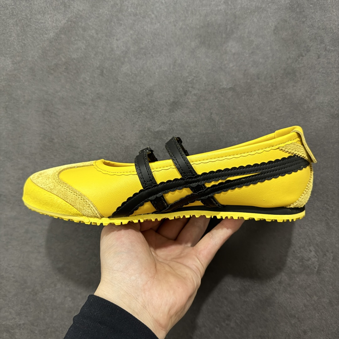 图片[2]-【公司级】Onitsuka Tiger鬼塚虎 MEXICO 66 TGRS 舒适 平跟 玛丽珍鞋 女款 黄黑色 1182A678-750 尺码：36 37 37.5 38 39 39.5-选品中心