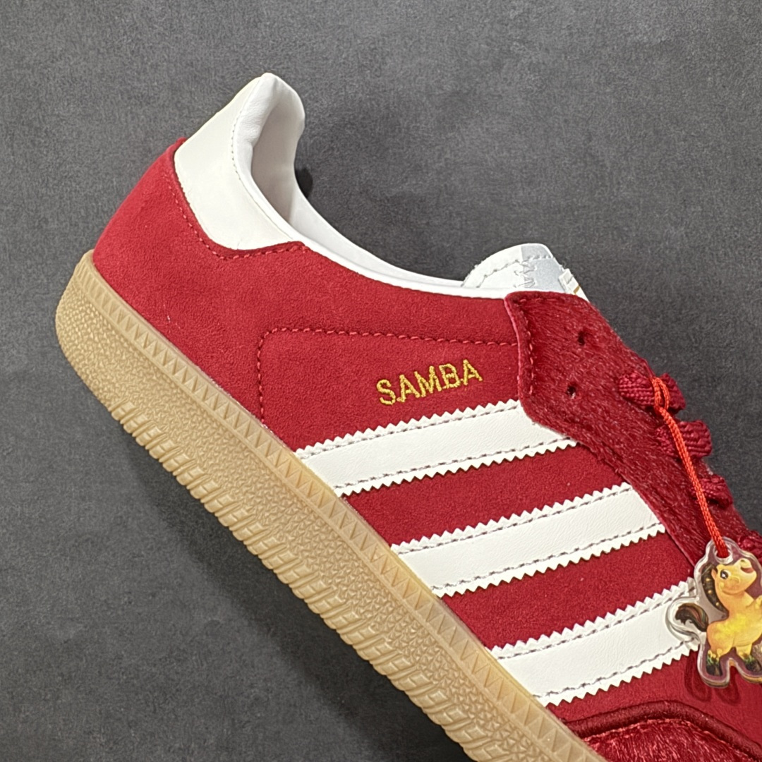 图片[6]-【定制版】Adidas Originals Samba OG 马年限定 CNY新年款 桑巴舞系列 阿迪达斯 三叶草 绅士德训足球风百搭低帮休闲运动板鞋 货号： JQ5976 尺码： 36 36.5 37 38 38.5 39 40 40.5 41 42 42.5 43 44 45-选品中心