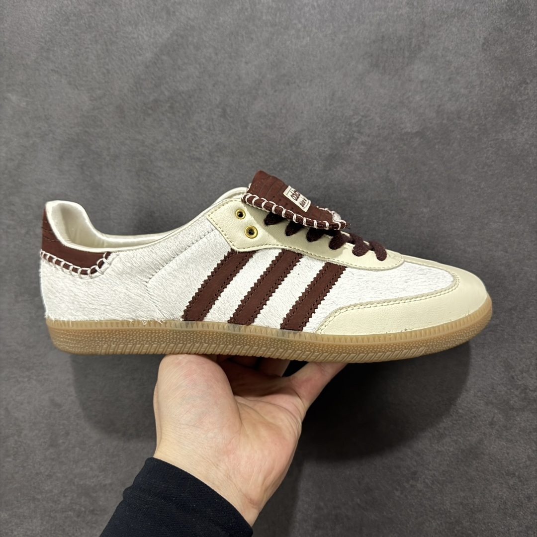 【公司级】WALES BONNER x adidas originals Samba Pony Tonal 舒适 耐磨 低帮 板鞋 男女同款 米白 三阿迪达斯叶草休闲防滑耐磨低帮板鞋 货号：IE0586 尺码： 36 36.5 37.5 38 38.5 39 40 40.5 41 42 42.5 43 44 44.5 45-选品中心