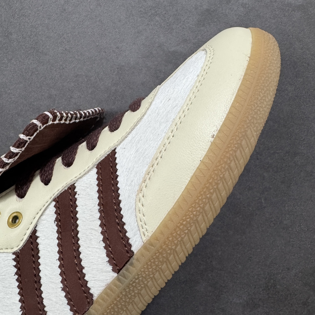 图片[5]-【公司级】WALES BONNER x adidas originals Samba Pony Tonal 舒适 耐磨 低帮 板鞋 男女同款 米白 三阿迪达斯叶草休闲防滑耐磨低帮板鞋 货号：IE0586 尺码： 36 36.5 37.5 38 38.5 39 40 40.5 41 42 42.5 43 44 44.5 45-选品中心