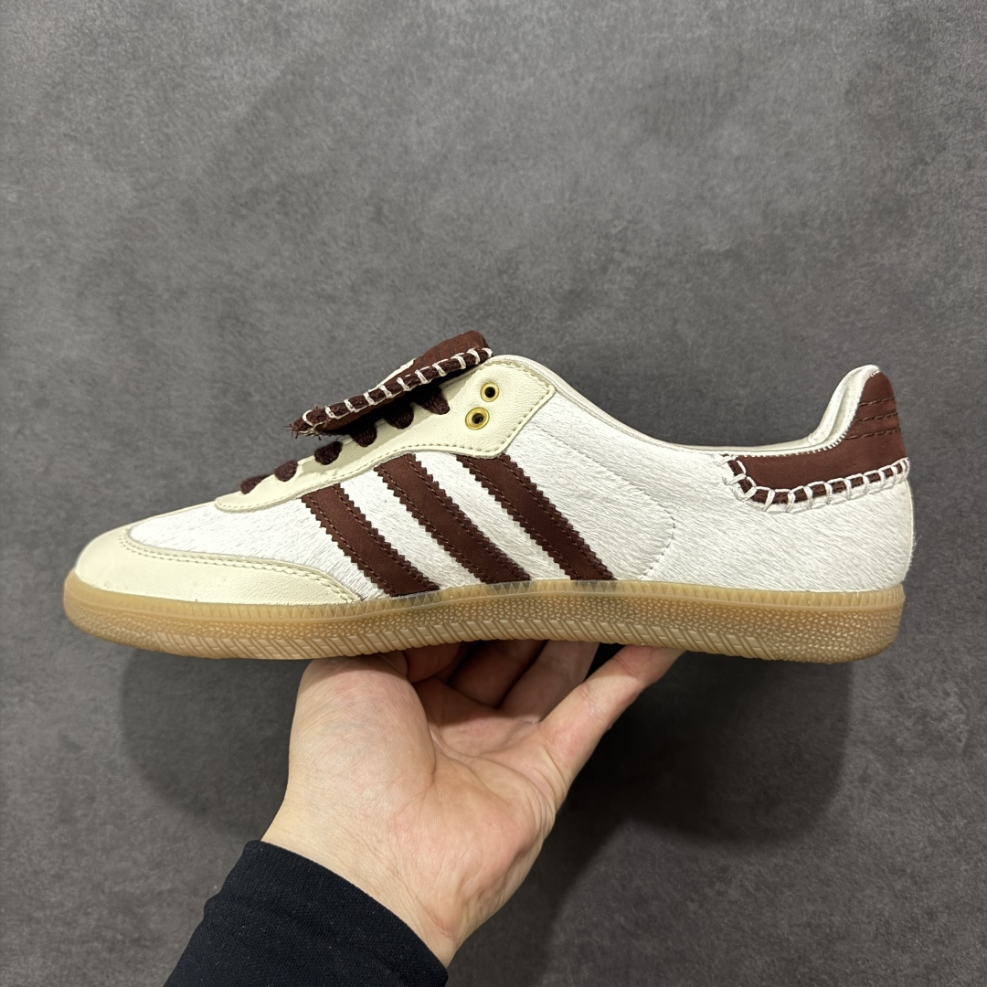 图片[2]-【公司级】WALES BONNER x adidas originals Samba Pony Tonal 舒适 耐磨 低帮 板鞋 男女同款 米白 三阿迪达斯叶草休闲防滑耐磨低帮板鞋 货号：IE0586 尺码： 36 36.5 37.5 38 38.5 39 40 40.5 41 42 42.5 43 44 44.5 45-选品中心