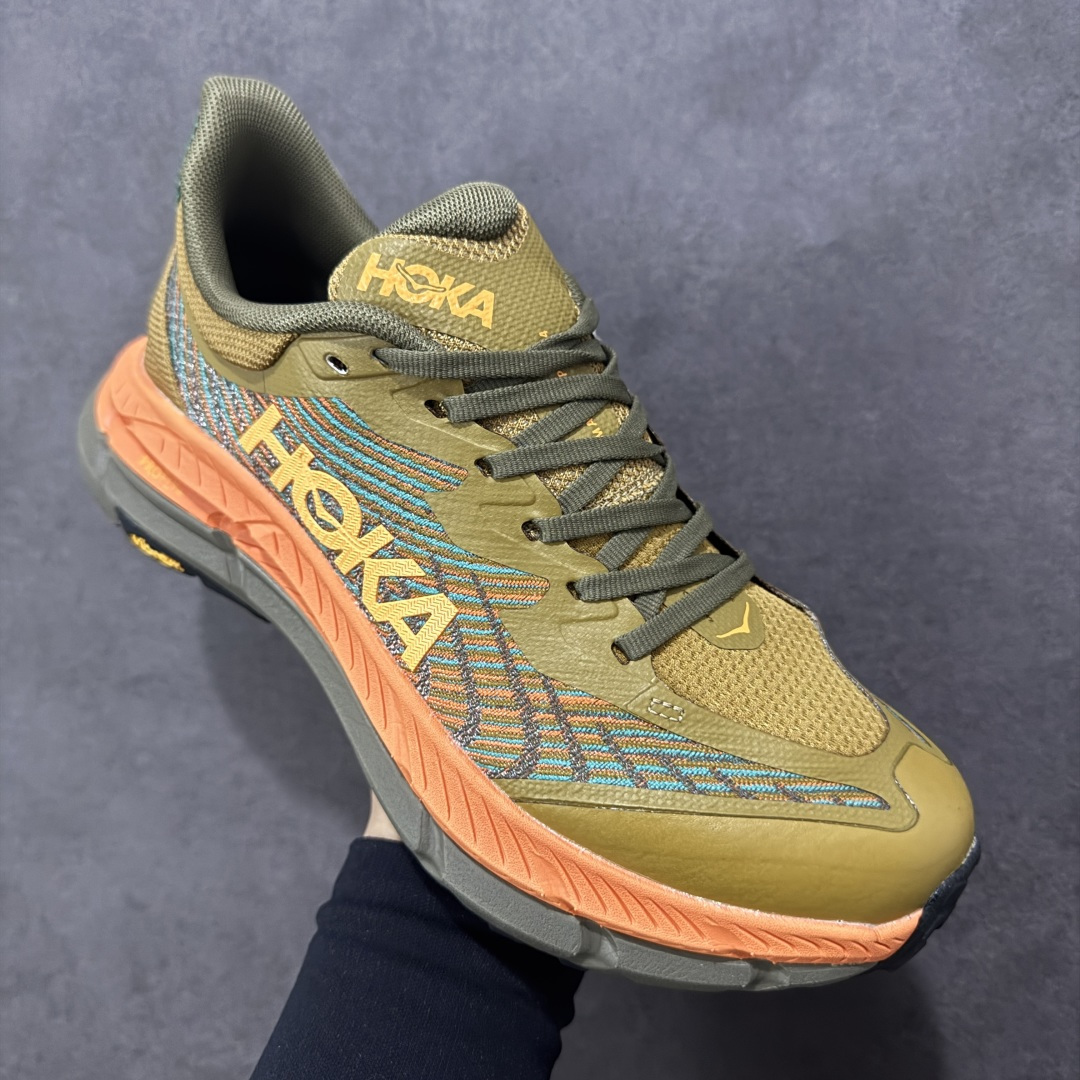 图片[3]-【公司级】全新升级版 HOKA ONE ONE Mafate Speed 4 飞速玛法特4代系列低帮轻量户外越野休闲运动慢跑鞋“褐色”1129930/AQL #采用全新单程提花网面鞋面材质 #内嵌超轻EVA缓震鞋垫 #搭载双密度PROFLY+轻盈弹性泡棉中底 #外置牵引齿花橡胶底块 尺码：36 36.5 37 38 38.5 39 40 40.5 41 42 42.5 43 44 45-选品中心