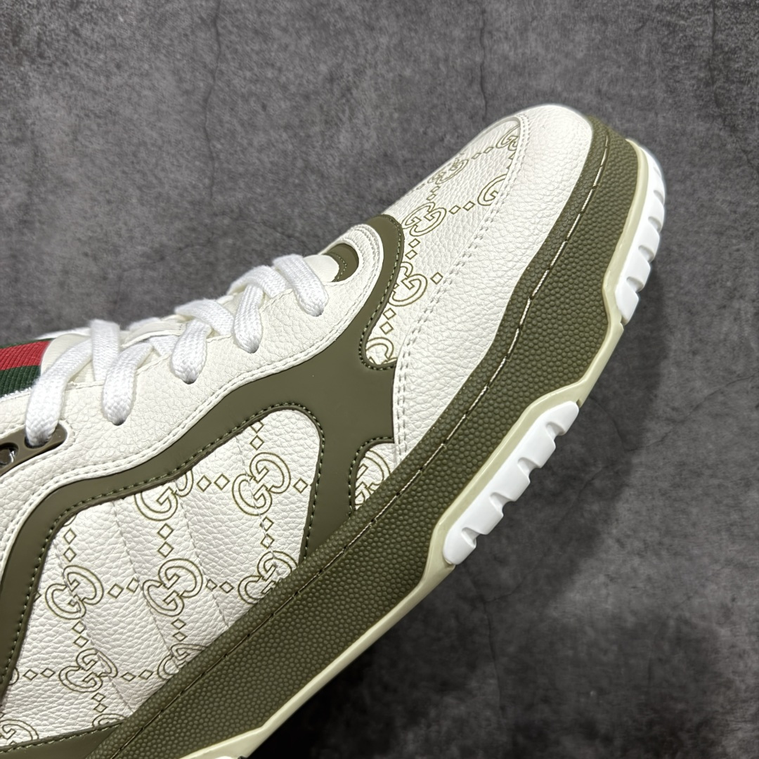图片[6]-【海淘代购版】Gucci 古驰 RE-Web 新款 复古休闲板鞋 白绿色 海淘代购专供品质 正确楦型 配件齐全 进口皮料/原版羊皮内里 匠心打造 其用料及细节已争取最大限度还原公司正品 实拍如图 所见即所得 谨防混卖 尺码：39 40 41 42 43 44 45-选品中心