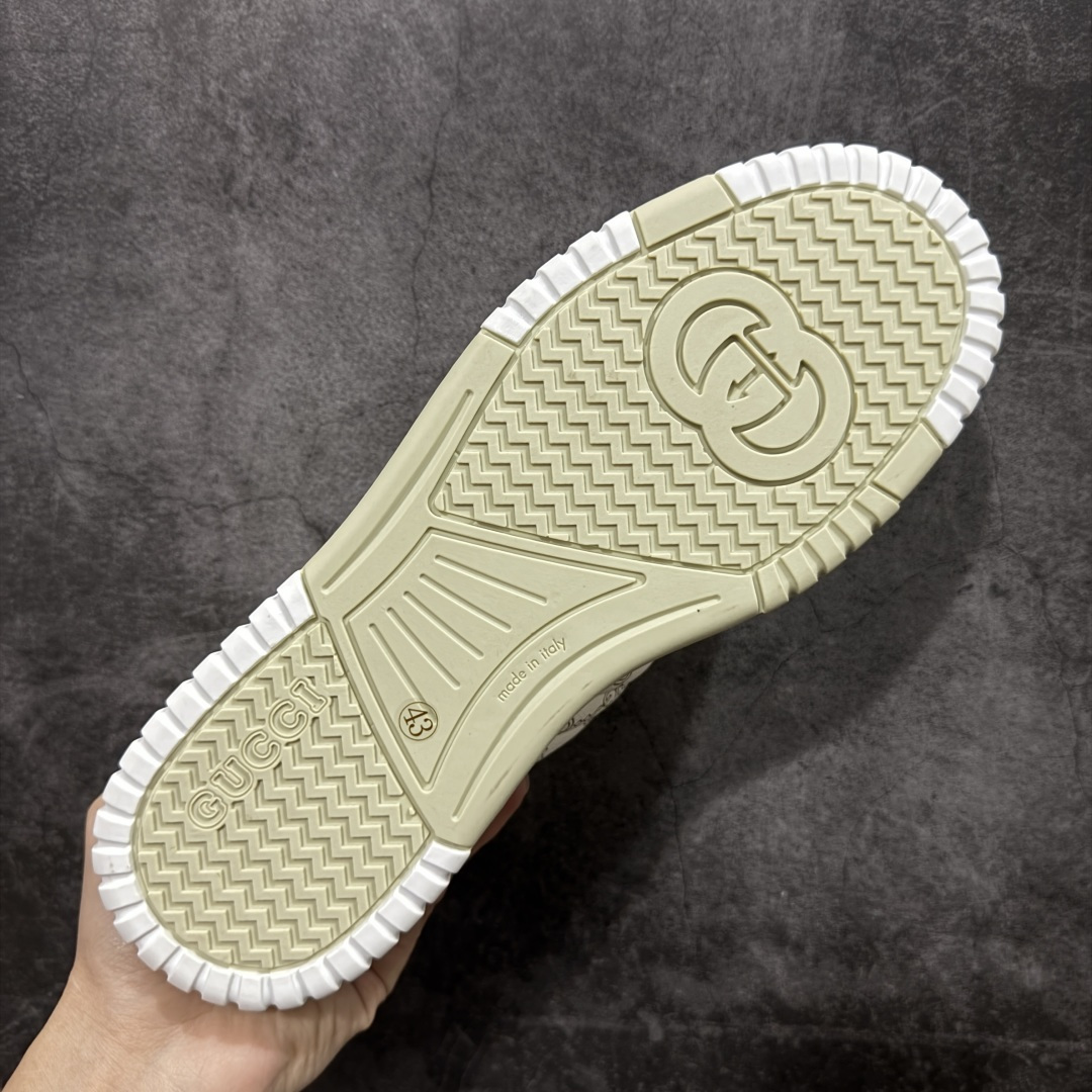 图片[9]-【海淘代购版】Gucci 古驰 RE-Web 新款 复古休闲板鞋 白绿色 海淘代购专供品质 正确楦型 配件齐全 进口皮料/原版羊皮内里 匠心打造 其用料及细节已争取最大限度还原公司正品 实拍如图 所见即所得 谨防混卖 尺码：39 40 41 42 43 44 45-选品中心