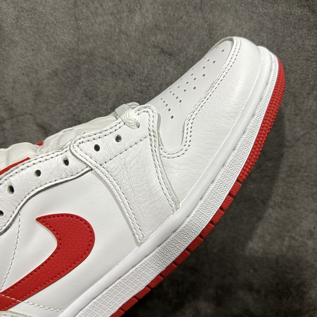 图片[6]-【莞产DG版】Nike AIR JORDAN I RETRO LOW OG AJ1乔1低帮休闲板鞋 白红 同步官方配色 升级原楦原档案数据开发纸版楦型 采用原厂纳帕头层皮革鞋面材质 全新底模完美品相清洁度及喷漆效果 货号： CZ3790-161 尺码：40-47.5-选品中心