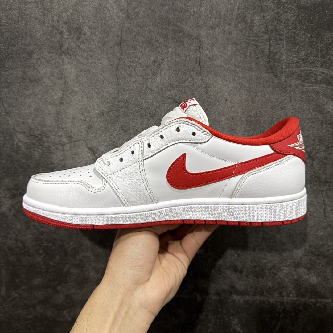 图片[2]-【莞产DG版】Nike AIR JORDAN I RETRO LOW OG AJ1乔1低帮休闲板鞋 白红 同步官方配色 升级原楦原档案数据开发纸版楦型 采用原厂纳帕头层皮革鞋面材质 全新底模完美品相清洁度及喷漆效果 货号： CZ3790-161 尺码：40-47.5-选品中心