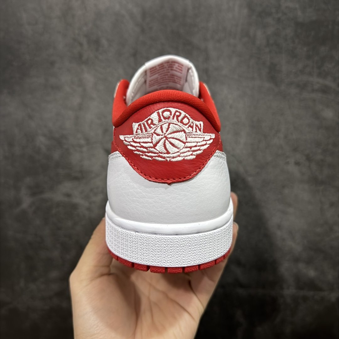图片[4]-【莞产DG版】Nike AIR JORDAN I RETRO LOW OG AJ1乔1低帮休闲板鞋 白红 同步官方配色 升级原楦原档案数据开发纸版楦型 采用原厂纳帕头层皮革鞋面材质 全新底模完美品相清洁度及喷漆效果 货号： CZ3790-161 尺码：40-47.5-选品中心