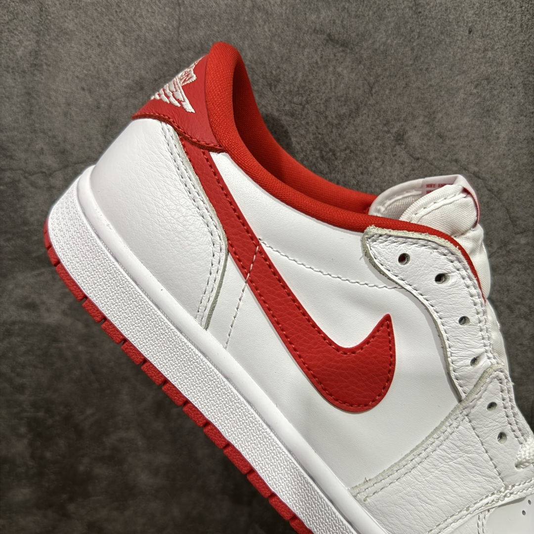 图片[7]-【莞产DG版】Nike AIR JORDAN I RETRO LOW OG AJ1乔1低帮休闲板鞋 白红 同步官方配色 升级原楦原档案数据开发纸版楦型 采用原厂纳帕头层皮革鞋面材质 全新底模完美品相清洁度及喷漆效果 货号： CZ3790-161 尺码：40-47.5-选品中心