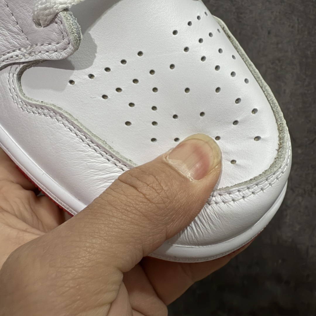 图片[5]-【莞产DG版】Nike AIR JORDAN I RETRO LOW OG AJ1乔1低帮休闲板鞋 白红 同步官方配色 升级原楦原档案数据开发纸版楦型 采用原厂纳帕头层皮革鞋面材质 全新底模完美品相清洁度及喷漆效果 货号： CZ3790-161 尺码：40-47.5-选品中心