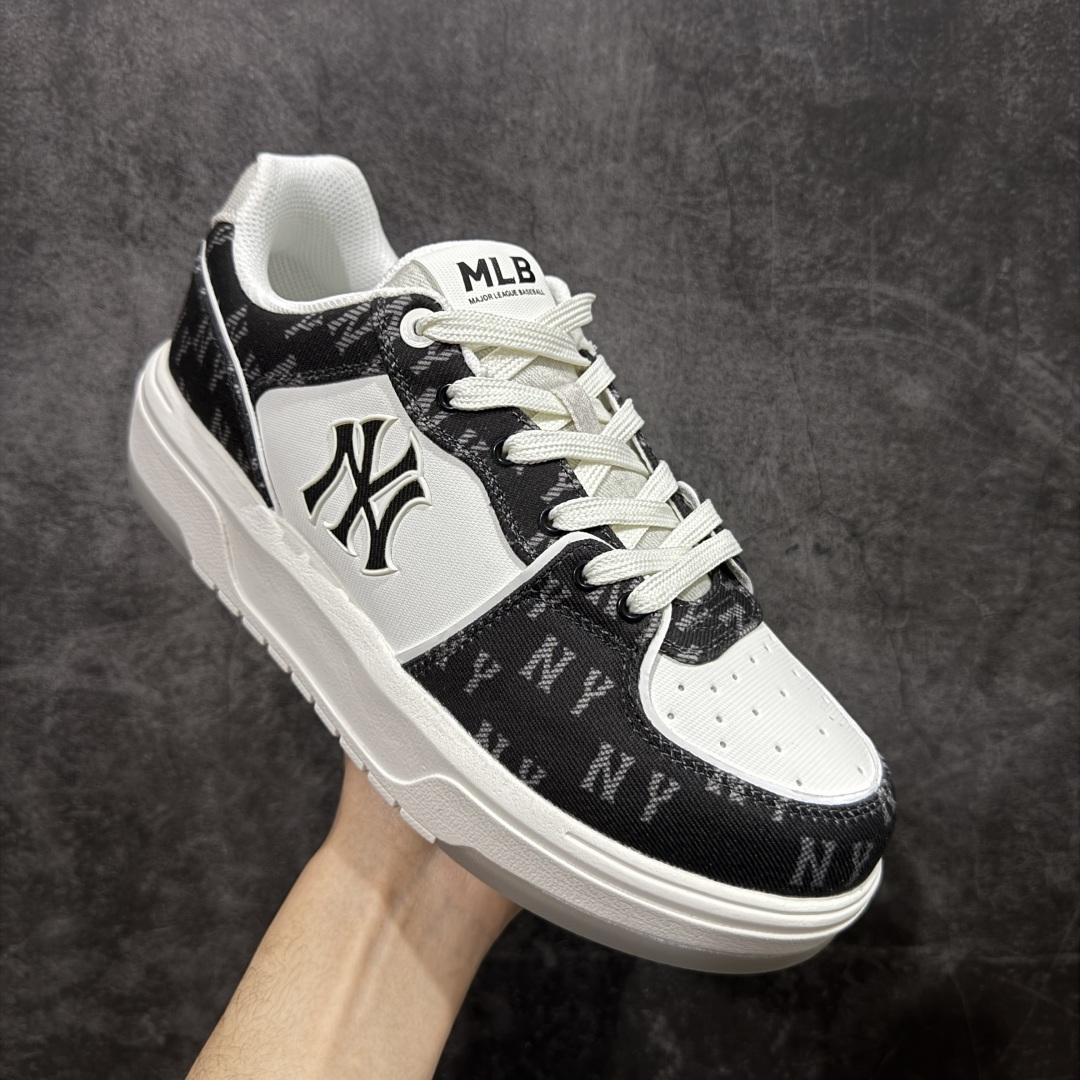 图片[3]-【纯原订单】MLB Chunky Liner Basic NY复古印花学长鞋系列低帮轻量增高厚底百搭休闲运动慢跑鞋板鞋 Korea韩国联名NY美国榄球纽约洋基队限定 市场第一梯队品质 韩国代购版本 MLB专用菱形双针中底布 重点细节中底布带注胶孔 原厂NFC感应吊牌 支持鉴定 一个两位数 原盒原标 全套原楦原纸板原厂数据开发 中韩文保养标贴 绿色防霉片 平台代购专供 独家一比一RB+MD组合大底 高频后跟小人Logo精准对位立体饱满 正确网布加超迁鞋面 转印中底走线紧密 转印Logo工艺表层防刮不掉色 尺码：36 36.5 37.5 38 38.5 39 40 40.5 41 42 42.5 43 44 44.5 45-选品中心
