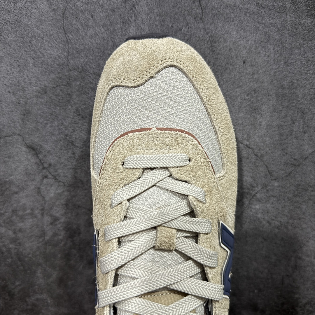 图片[5]-【公司级】New Balance NB 574棕蓝色 复古运动跑步鞋 采用猪巴革组合网织物鞋面材质 全新4层组合独立私模大底 货号：U574LGMO 尺码：36 36.5 37.5 38 38.5 39 40 40.5 41.5 42 42.5 43 44 45-选品中心