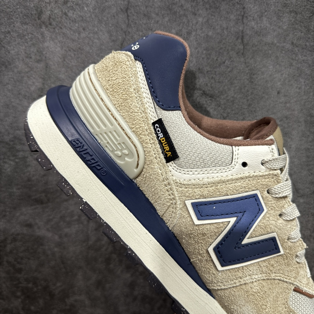 图片[7]-【公司级】New Balance NB 574棕蓝色 复古运动跑步鞋 采用猪巴革组合网织物鞋面材质 全新4层组合独立私模大底 货号：U574LGMO 尺码：36 36.5 37.5 38 38.5 39 40 40.5 41.5 42 42.5 43 44 45-选品中心