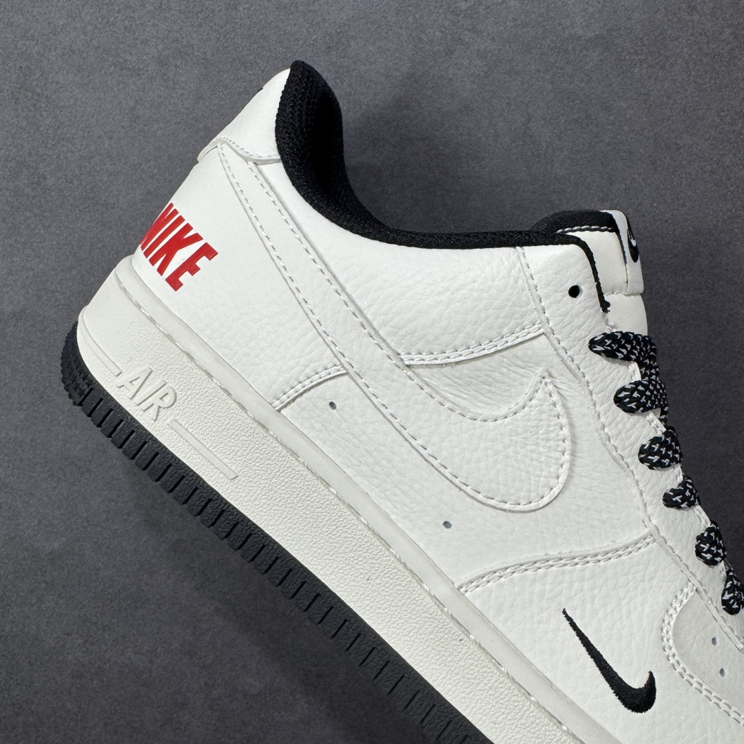 图片[6]-【定制版】Nike Air Force 1\’07 Low 米黑红撞色 空军一号低帮休闲板鞋  #原楦头原纸板 高端定制鞋盒 原厂鞋底 超高清洁度 细节完美 货号：MM3399-813  尺码：36 36.5 37.5 38 38.5 39 40 40.5 41 42 42.5 43 44 44.5 45-选品中心