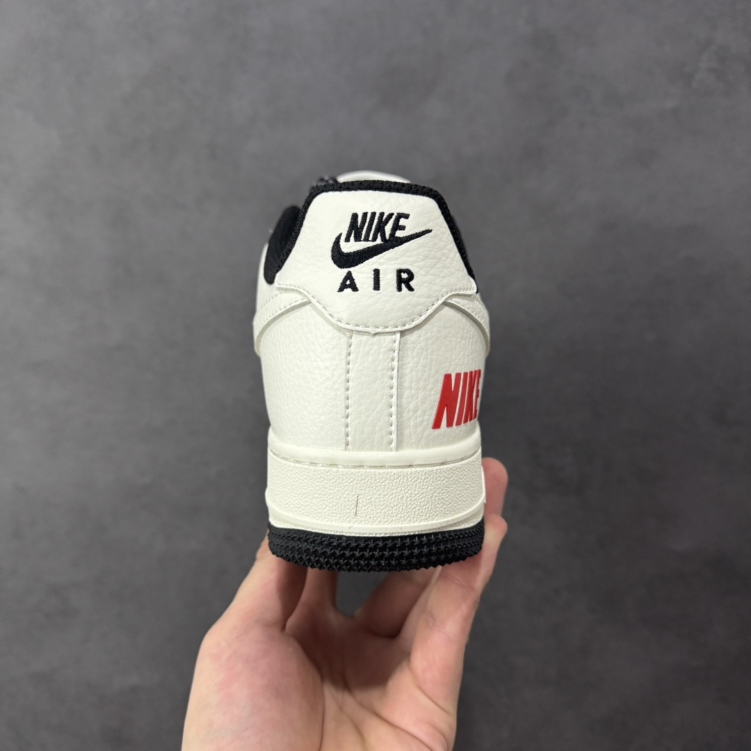 图片[4]-【定制版】Nike Air Force 1\’07 Low 米黑红撞色 空军一号低帮休闲板鞋  #原楦头原纸板 高端定制鞋盒 原厂鞋底 超高清洁度 细节完美 货号：MM3399-813  尺码：36 36.5 37.5 38 38.5 39 40 40.5 41 42 42.5 43 44 44.5 45-选品中心