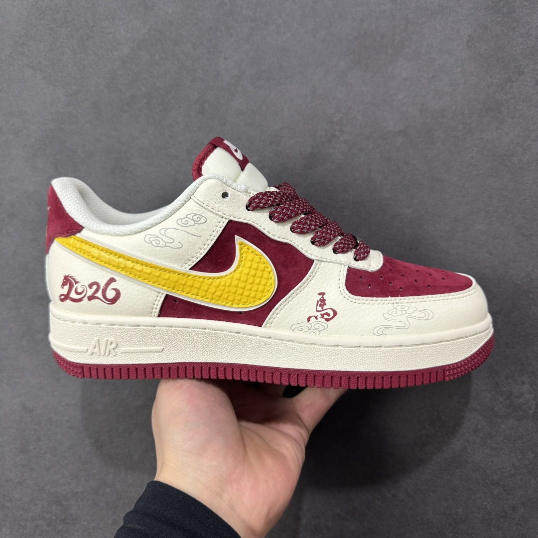 【定制版】Nike Air Force 1\'07 Low 马年限定 空军一号低帮休闲板鞋  #原楦头原纸板 高端定制鞋盒 原厂鞋底 超高清洁度 细节完美 货号：HT5088-611  尺码：36 36.5 37.5 38 38.5 39 40 40.5 41 42 42.5 43 44 44.5 45-选品中心
