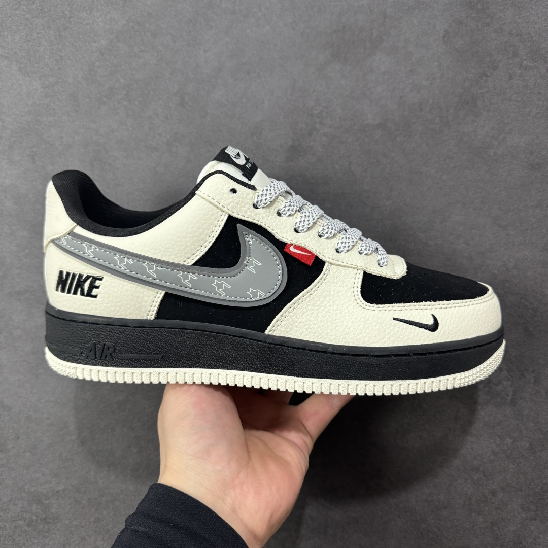 【定制版】Nike Air Force 1\’07 Low 米白黑 空军一号低帮休闲板鞋  #原楦头原纸板 高端定制鞋盒 原厂鞋底 超高清洁度 细节完美 货号：DF0188-132  尺码：36 36.5 37.5 38 38.5 39 40 40.5 41 42 42.5 43 44 44.5 45-选品中心