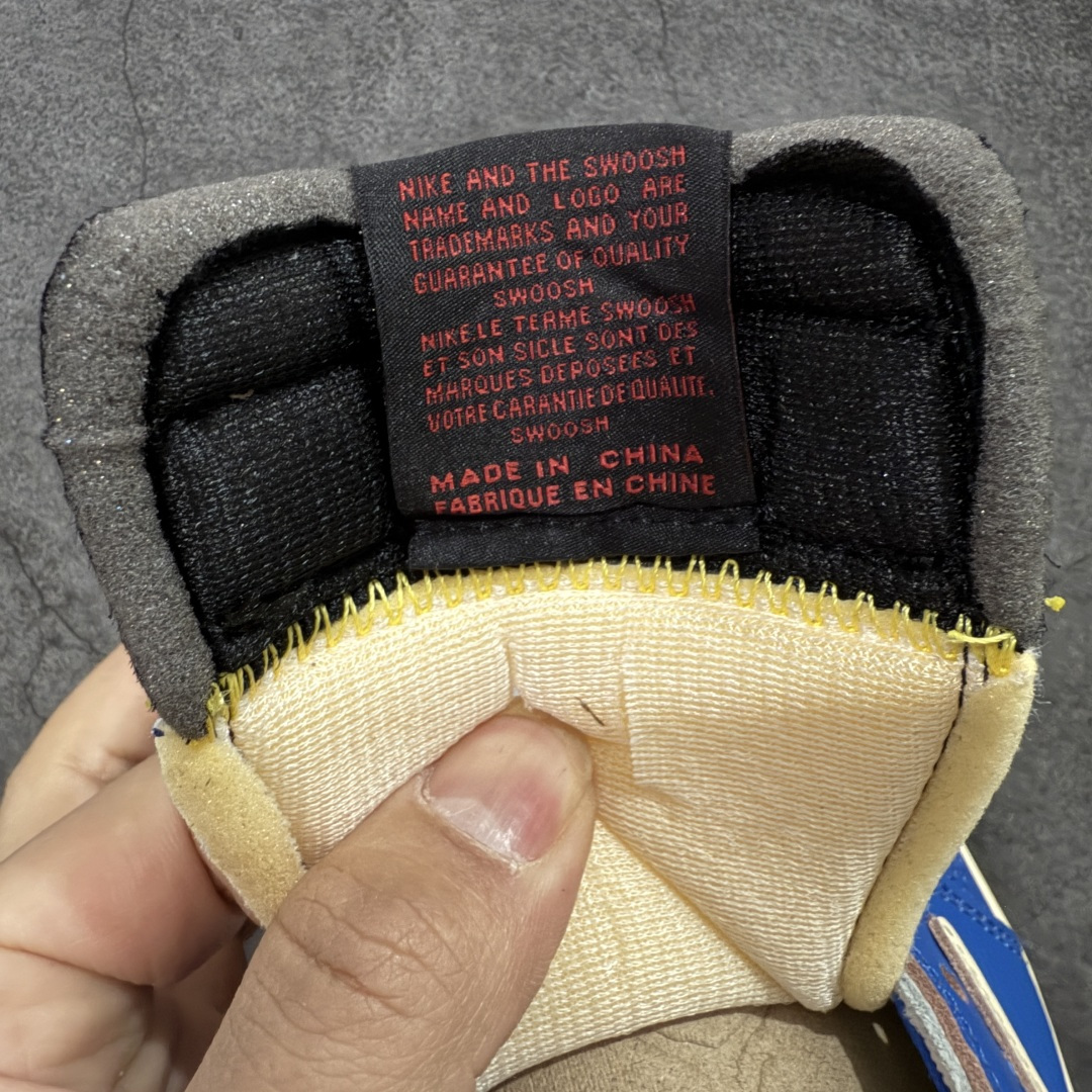 图片[6]-【原厂版】Union LA x Fragment Design x Air Jordan AJ1 Low OG SP 藤原浩三方联名四色拼接 TS联名倒钩低帮 蓝红白 DM7866-111 超级强悍品质 可对比市场各大纯原版本 专业aj大厂出品 对细节的把控毋庸置疑 材料也是用最接近原鞋的头层皮料 所有地方都没有做到减配 原厂鞋楦打造完美鞋型 整体鞋型以及后跟做的弧度做的非常好 鞋带为原厂打蜡鞋带 粗细程度同步原鞋 裁片清洁度到位 无明显瑕疵毛边 免修产品 正确针车 该重针 该有尖角的地方都有做到 鞋价格非常香 转手可闭眼卖高价 到手各位就知道货有多好 绝对秒杀一切同价格货品 尺码：36-47.5-选品中心