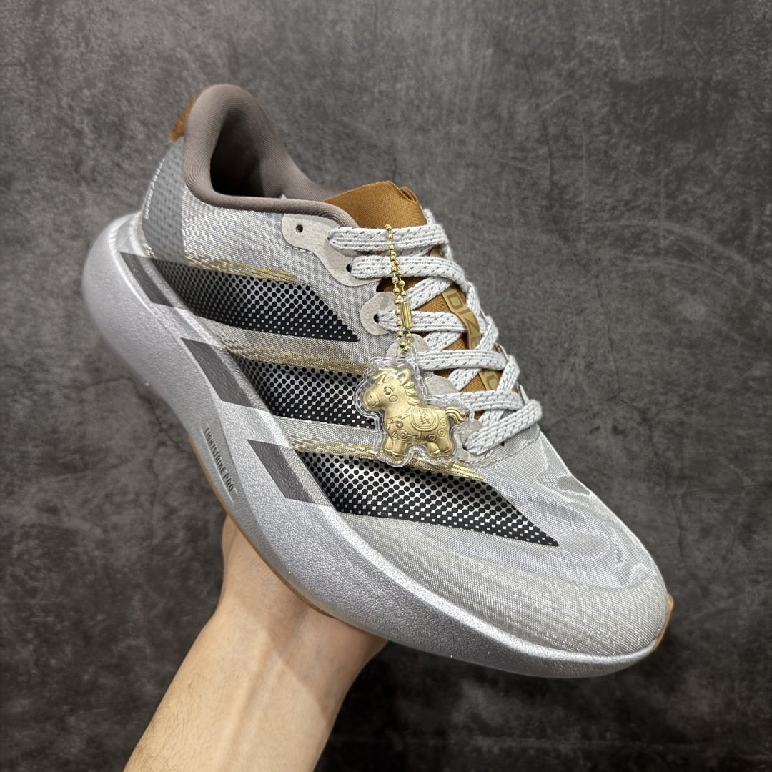 图片[3]-【HD纯原版】adidas Adizero Evo SL 马年 CNY新年款 WOVEN 灰黑 货号：KK4310 尺码：36 36.5 37 38.5 39 40 40.5 41 42 42.5 43 44 44.5 45 46-选品中心
