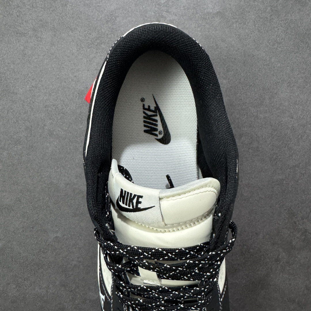 图片[7]-【定制版】Nike Dunk Low x Louis Vuitton 联名定制款 以 Nike Dunk Low 经典鞋型为基底，深度融入 Louis Vuitton（LV）品牌元素（Monogram 老花暗纹、LV 字母标识、“LOUIS VUITTON” 字样），同时加入做旧磨损的鞋底设计与街头涂鸦感细节，实现高端奢侈质感与街头潮流做旧风格的结合，既保留了 LV 的品牌辨识度，又注入了街头设计的随性复古感；采用黑白撞色为主调，经典配色兼具视觉冲击力与百搭属性，做旧鞋底与 LV 老花暗纹提升了细节层次感，平衡了奢侈感与街头设计的复古调性。LV 品牌元素以暗纹 / 标识形式呈现，做旧鞋底通过磨损工艺实现，红标细节强化了视觉辨识度，体现了定制款鞋品的风格融合与细节打磨。 货号：KG6699-F59 尺码：36 36.5 37.5 38 36.5 39 40 40.5 41 42 42.5 43 44 44.5 45-选品中心