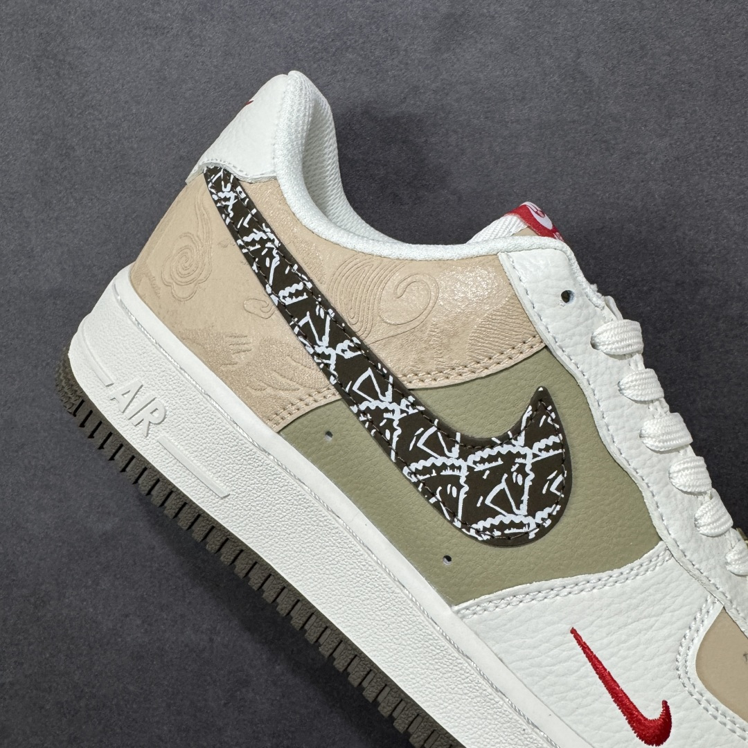 图片[6]-【定制版】NIke Air Force 1 \’07 Low “马年限定–素褐凝烟” 空军一号低帮 运动鞋 休闲鞋 折边针车 工艺难度大 原楦头原纸板 高端定制鞋盒 原厂鞋底 超高清洁度 细节完美 货号：NH0601-537 尺码：36 36.5 37.5 38 38.5 39 40 40.5 41 42 42.5 43 44 44.5 45-选品中心