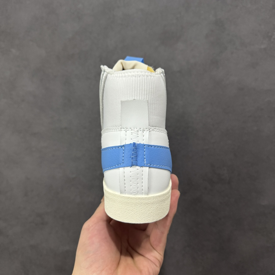 图片[4]-特价【公司级】Nike Blazer Mid ‘77 jumbo ”解构设计 中帮 板鞋 男女同款 白蓝 经典百搭中帮开拓者休闲运动板鞋 真硫化铝楦制作 原厂布料拼接 独家裁片完美鞋型 台湾进口软感荔枝头层皮 原盒真标 正确环保中底 货号：DD3111-103 尺码：36 36.5 37.5 38 38.5 39 40 40.5 41 42 42.5 43 44 45-选品中心