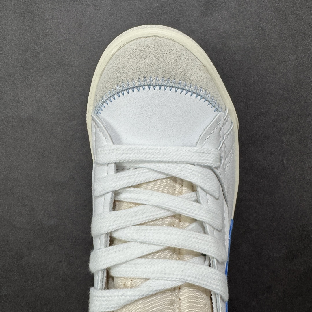 图片[8]-特价【公司级】Nike Blazer Mid ‘77 jumbo ”解构设计 中帮 板鞋 男女同款 白蓝 经典百搭中帮开拓者休闲运动板鞋 真硫化铝楦制作 原厂布料拼接 独家裁片完美鞋型 台湾进口软感荔枝头层皮 原盒真标 正确环保中底 货号：DD3111-103 尺码：36 36.5 37.5 38 38.5 39 40 40.5 41 42 42.5 43 44 45-选品中心