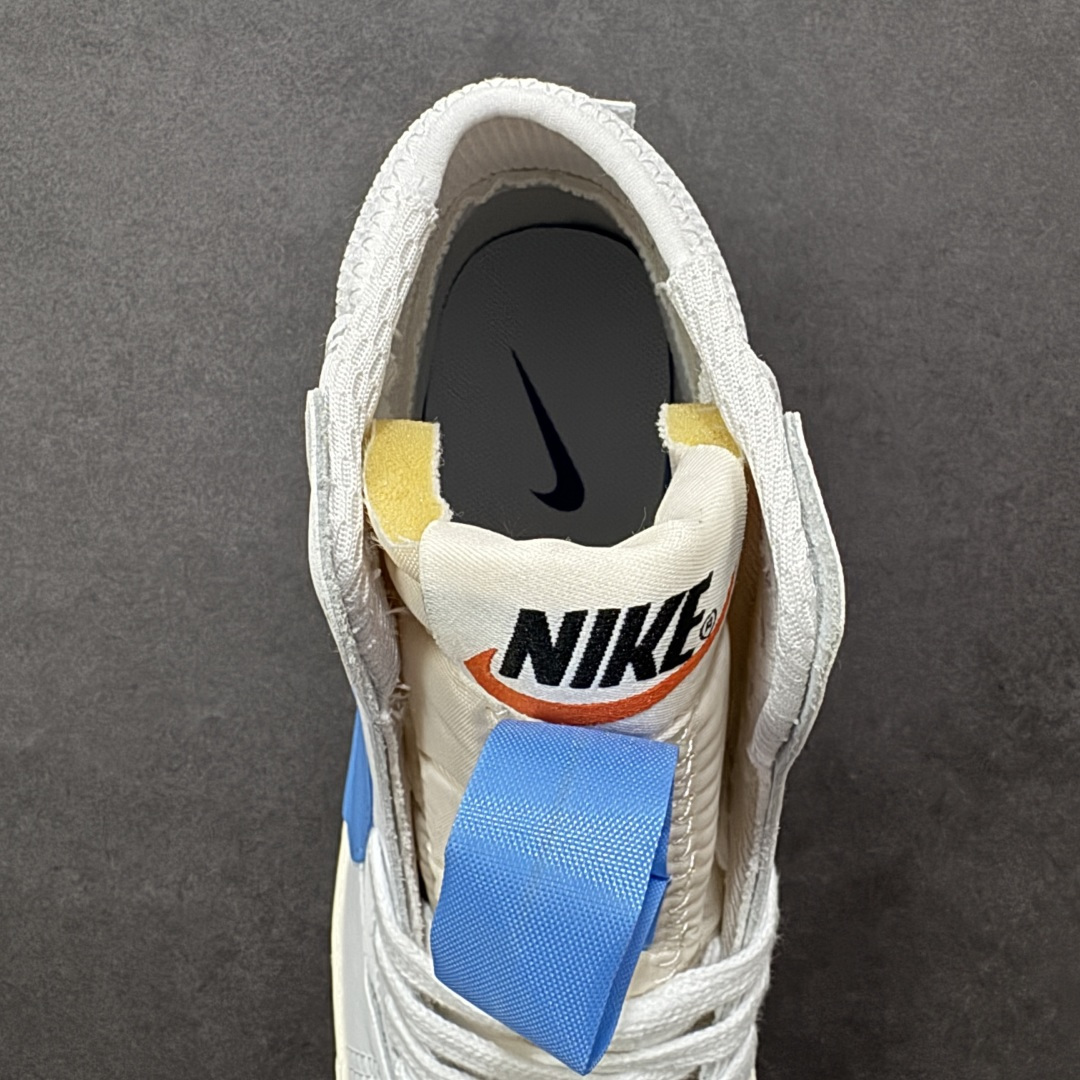 图片[7]-特价【公司级】Nike Blazer Mid ‘77 jumbo ”解构设计 中帮 板鞋 男女同款 白蓝 经典百搭中帮开拓者休闲运动板鞋 真硫化铝楦制作 原厂布料拼接 独家裁片完美鞋型 台湾进口软感荔枝头层皮 原盒真标 正确环保中底 货号：DD3111-103 尺码：36 36.5 37.5 38 38.5 39 40 40.5 41 42 42.5 43 44 45-选品中心
