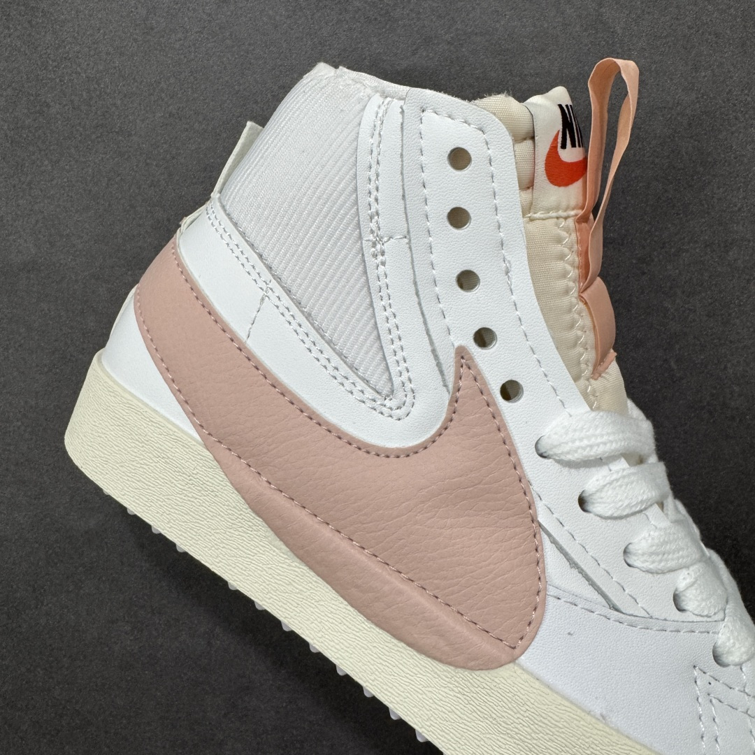 图片[6]-特价【公司级】Nike Blazer Mid ‘77 jumbo ”解构设计 中帮 板鞋 男女同款 白蓝 经典百搭中帮开拓者休闲运动板鞋 真硫化铝楦制作 原厂布料拼接 独家裁片完美鞋型 台湾进口软感荔枝头层皮 原盒真标 正确环保中底 货号：DQ1471-101 尺码：36 36.5 37.5 38 38.5 39 40 40.5 41 42 42.5 43 44 45-选品中心