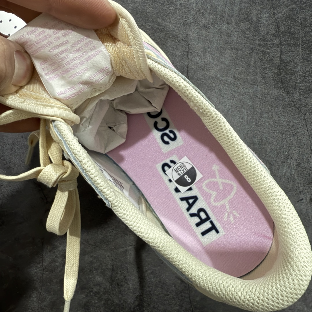 图片[7]-【FK纯原】Travis Scott x Air Jordan AJ1 Low OG SP TS联名白浅粉倒钩低帮 DZ4137-206DM7866-200 正确版本 正确细节做工 爱心织唛标 情人节鞋垫 知名大厂出品 纯原第一梯队版本 产品品控稳定性领先行业 各方面均可对飙市面通货版 SZ原厂全套原楦原纸板冲刀磨具开发 原厂皮料加持 原厂港宝加持定型后跟R度完美 同源原厂电绣 鬼脸飞翼针数密度立体效果一致 百分百一致原鞋 原厂拉帮工艺 针距密度一致 后跟弧度收口自然不对折 极致一眼正品既视感 进口玻璃冲刀皮料裁剪零毛边 全鞋电脑针车工艺 品控清洁度最高QC检验标准 免检产品 原厂订购鞋盒、鞋标、防尘纸、鞋撑、鞋带 追求极致的原厂味道 尺码：36-48.5-选品中心